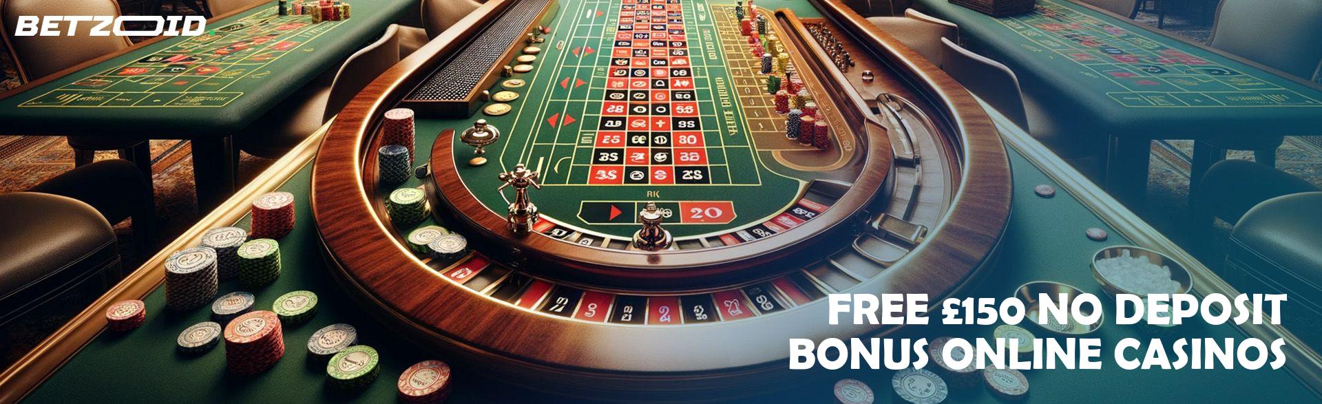 Free £150 No Deposit Bonus Online Casinos.